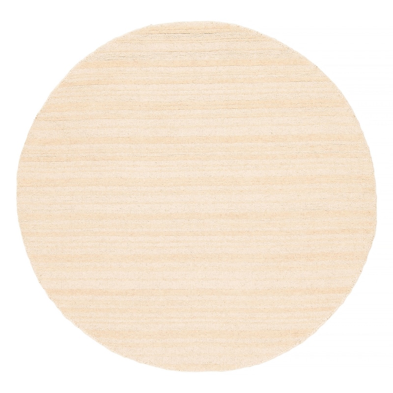 Kashkuli Gabbeh Cream Rug 4'0" x 3'11" - 4'0 x 3'11 - Cream - 4'0 x 3'11
