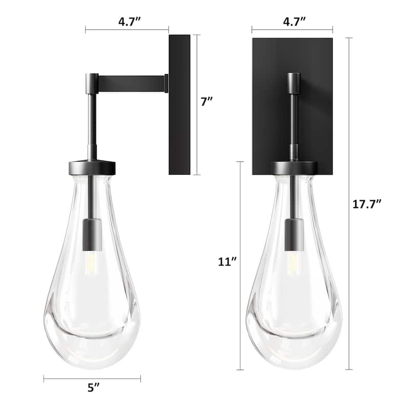 CO-Z 1 - Light Luxury Raindrop Wall Sconce