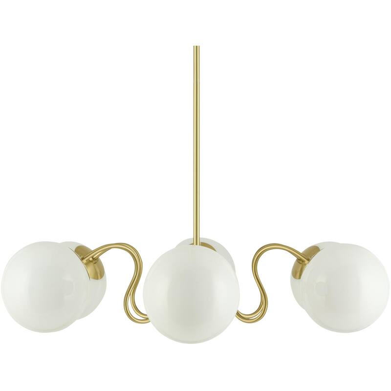 Livabliss Lunavia Traditional Pendant - 38"L x 38"W x 12"H - Brass