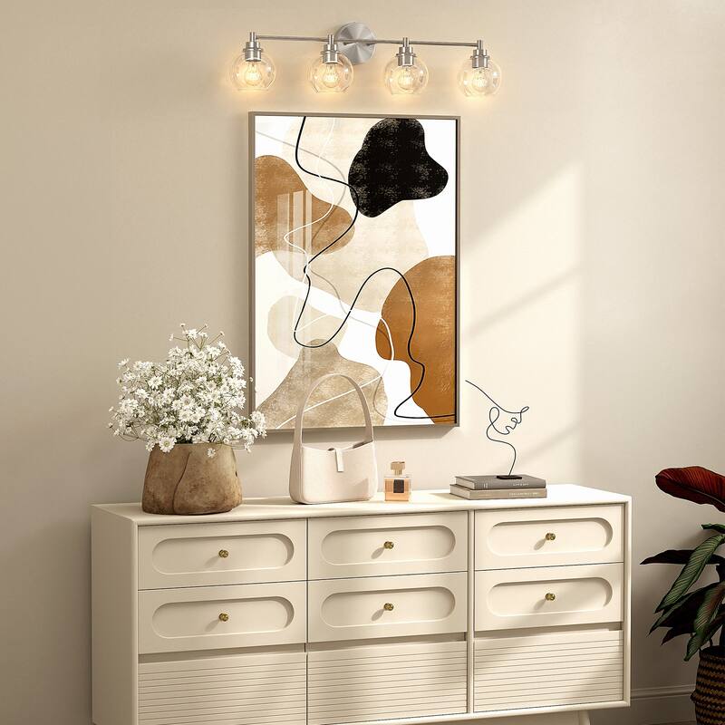 Dimmable Bathroom Vanity Light Globe Glass Shades