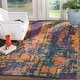 preview thumbnail 6 of 27, SAFAVIEH Madison Rajshri Vintage Boho Oriental Rug 3' x 5' - Blue/Orange - Rectangle