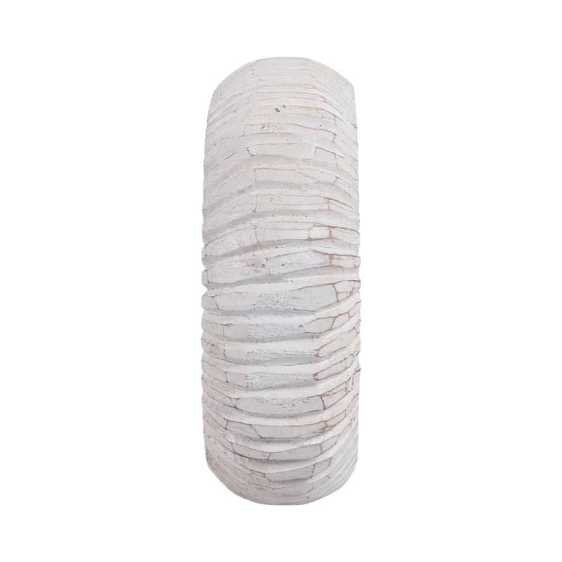 Handcrafted Wooden Nautical Shell Figurine Coastal-Inspired Details
