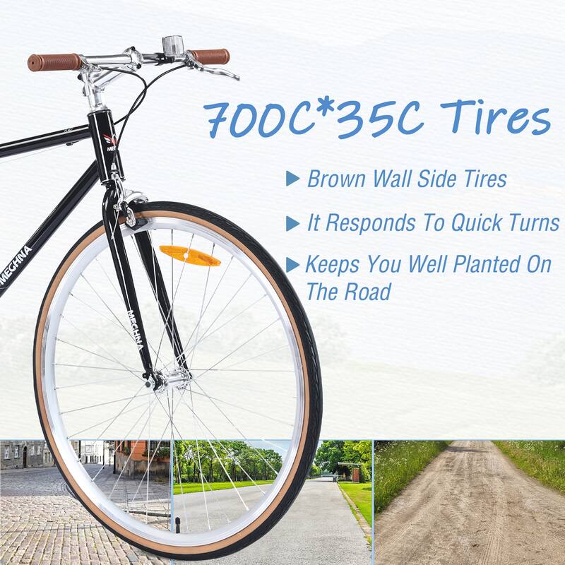 Single Speed Retro style 700C Road Bik