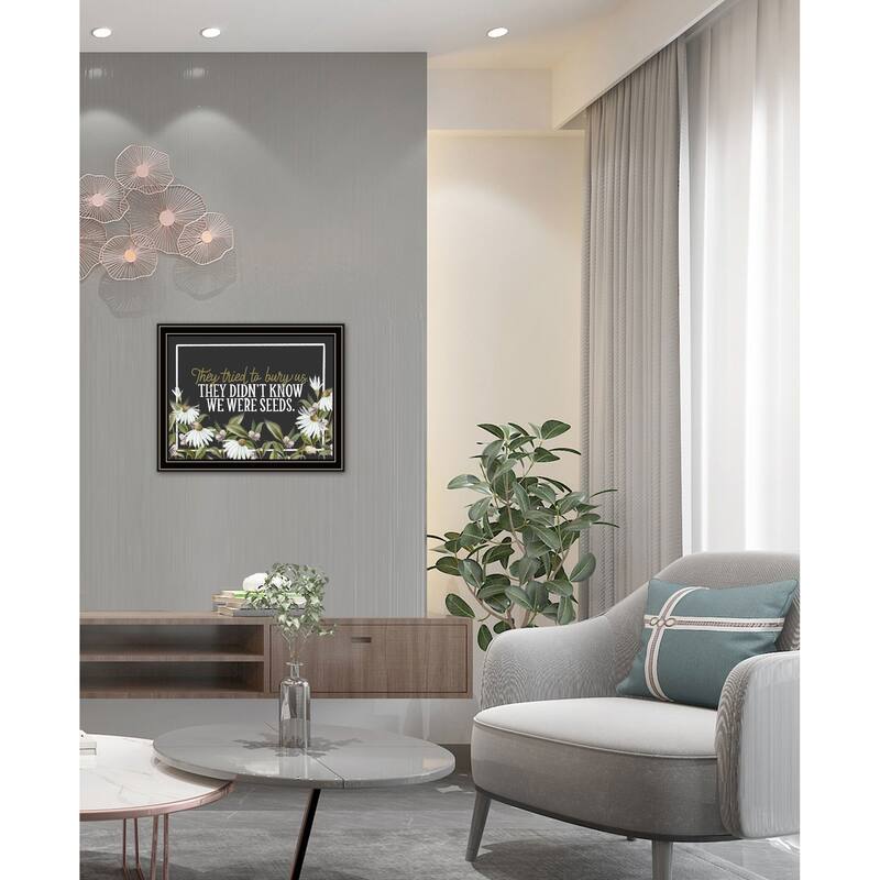 TrendyDecor4U Contemporary "We Were Seeds" Framed Print Wall Art