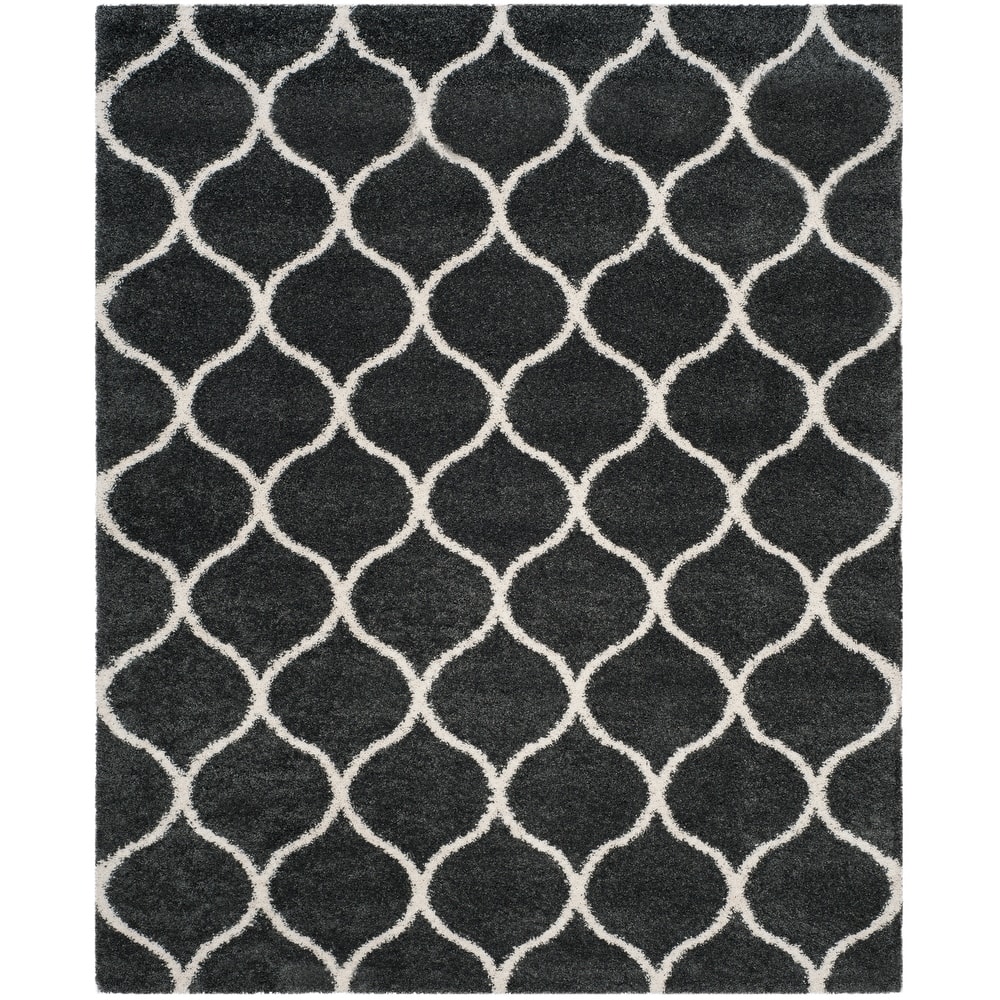 SAFAVIEH Hudson Shag Pushpa Trellis 2-inch Thick Area Rug
