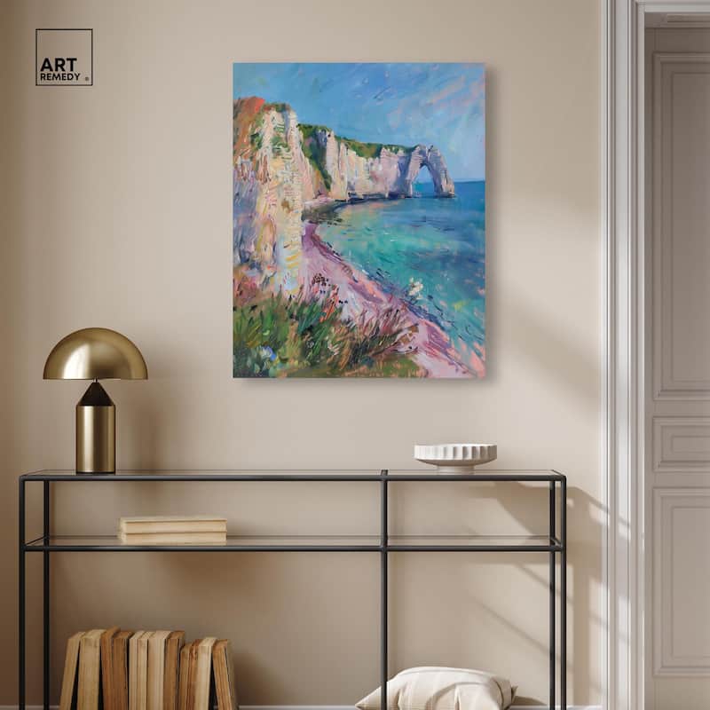 Cliffs of Etretat Canvas by Art Remedy, Gallery Wrapped