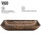 preview thumbnail 35 of 35, VIGO Donatello 23"L x 15"W x 5"H Glass Rectangular Vessel Bathroom Sink