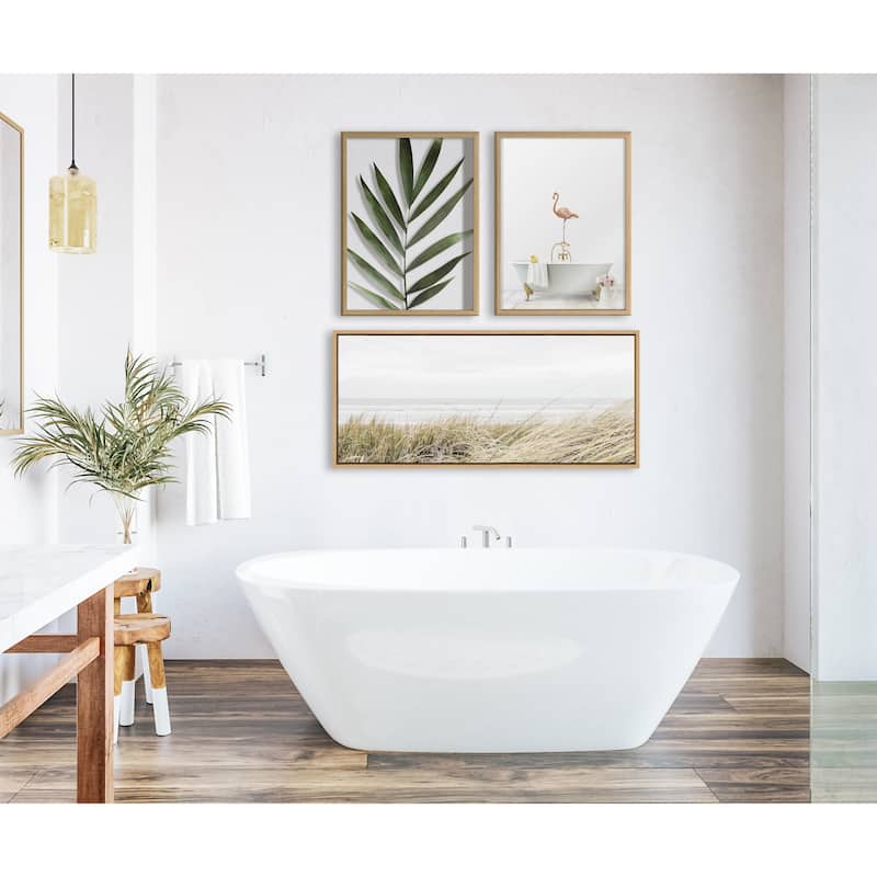 Kate and Laurel Sylvie East Beach Framed Canvas by Amy Peterson