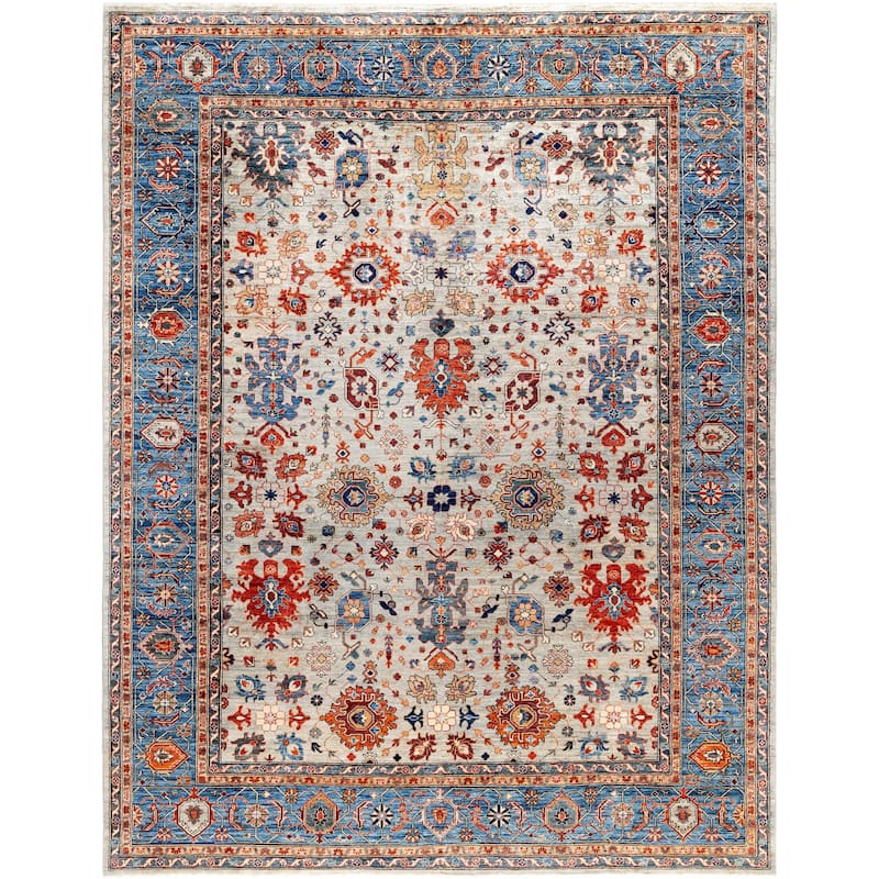 Serapi One-of-a-Kind Hand-Knotted Area Rug - Gray - 8' 11" x 11' 9"