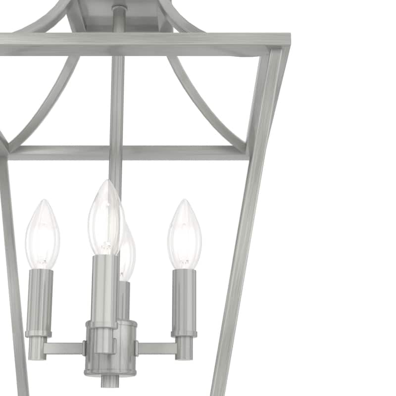 Hunter 12" Laurel Ridge 4-Light Lantern Pendant - Kitchen Island, Dining room, Entry - Modern Farmhouse, Industrial, Candle