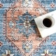 preview thumbnail 7 of 6, Nuloom Stefania SplashGuard Bold Medallion Machine Washable Area Rug