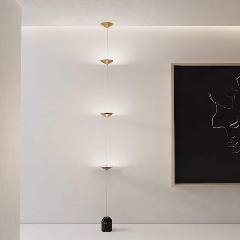 Gold Floor To Ceiling Lamp
