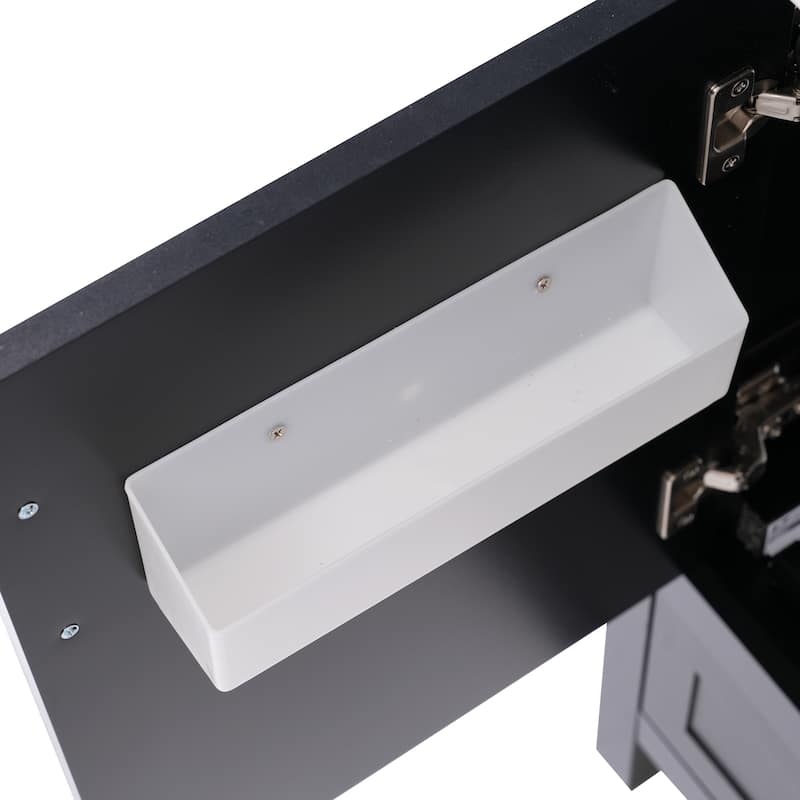 Roomfitters 30" Bathroom Vanity with Sink Combination Set, Solid Wood Storage Cabinet with Soft Close Door, 3 Drawers