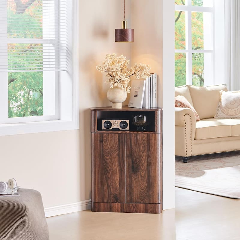 Modern Corner Cabinet,Storage Cabinet for Bathroom,Living Room,Kitchen