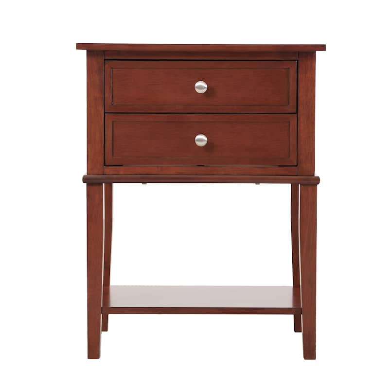 Sleek Nightstand With Storage Shelf