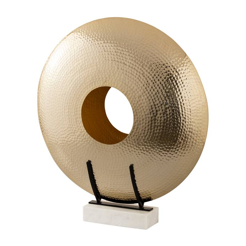 Elk Home Charged Polished Brass Metal 24 Inch Wide Sculpture