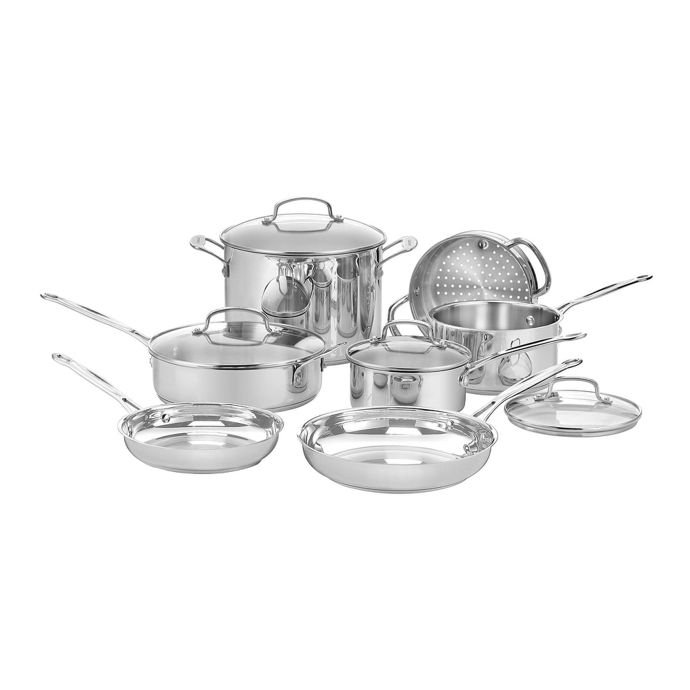 DUXTOP duxtop whole-clad tri-ply stainless steel induction cookware set,  14pc kitchen pots and pans set