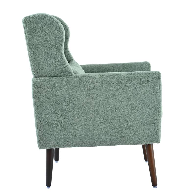 Light Green 24.21" Button Tufted Arm Chair
