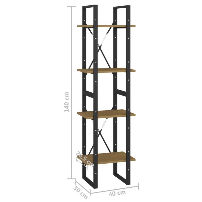 vidaXL Bookshelf Book Cabinet Shelving Unit for Living Room Engineered Wood