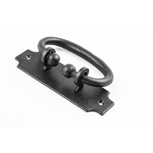 Shop Black Drawer Pull Hepplewhite Wrought Iron Rustproof Finish