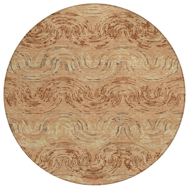 Machine Washable Indoor/ Outdoor Modern Ari Chantille Rug