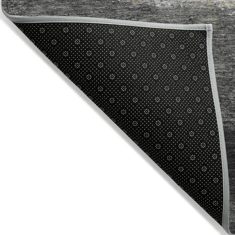 Machine Washable Indoor/Outdoor Watercolor Ombre Chantille Rug