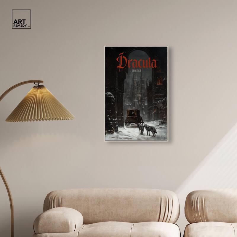 Dracula Gothic Cover Canvas by Art Remedy