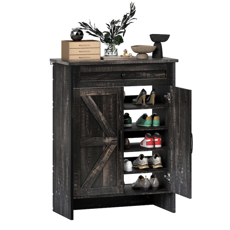 Moasis Shoe Storage Cabinet with Drawers Entryway Shoe Storage