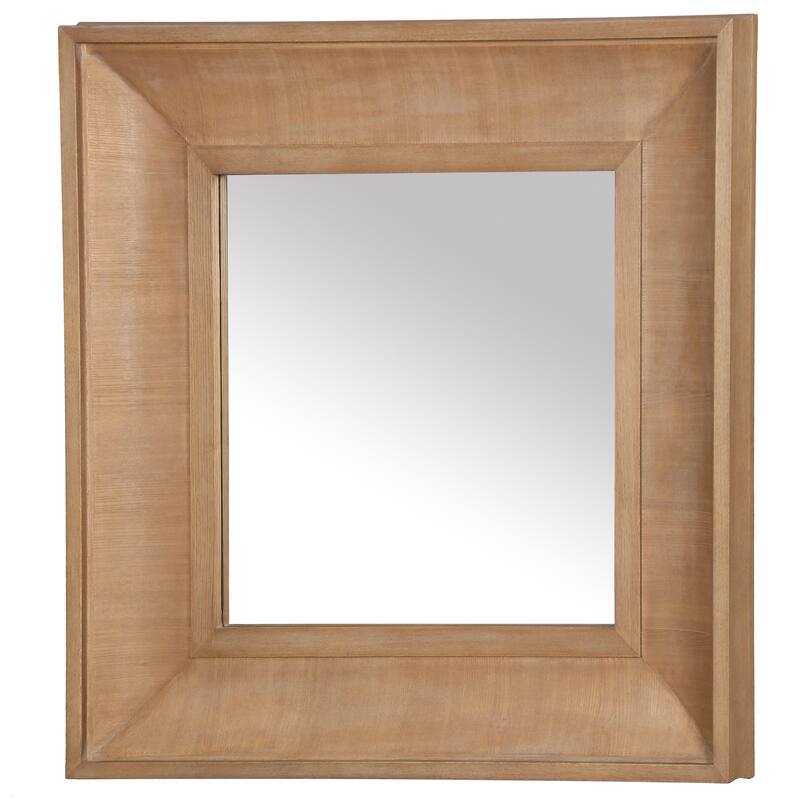 SAFAVIEH Couture Kaya 42.5-inch Square Wood Mirror - 42.5"W x 3.1"D x 42.5"H