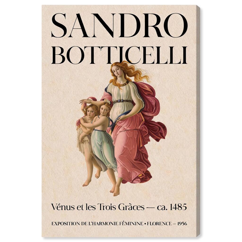 Venus and Her Attendants Canvas by Art Remedy, Gallery Wrapped