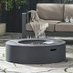 preview thumbnail 5 of 16, 39 in. W x 39 in. D x 11.5 in. H Round Propane Burning Outdoor Fire Pit in Dark Grey
