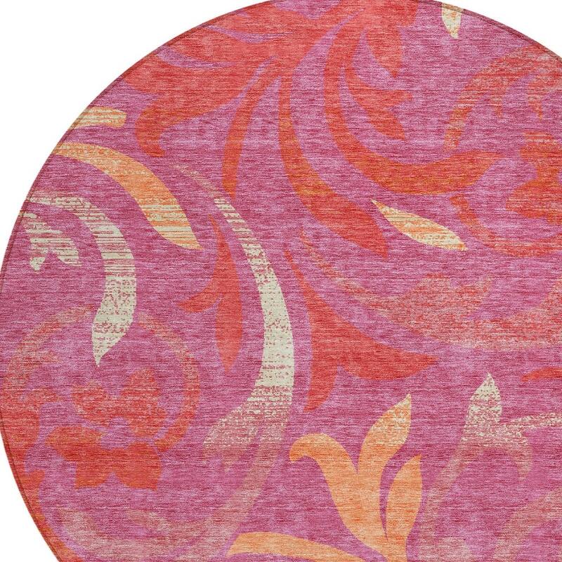 HomeRoots Floral Transitional Rectangle Outdoor Rug