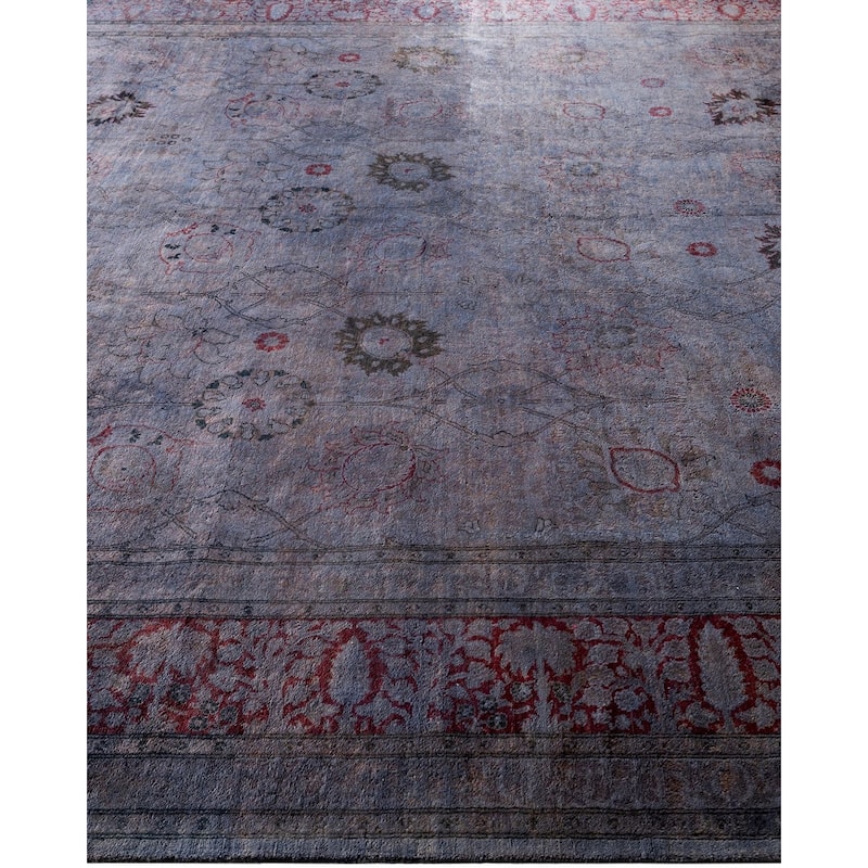 Contemporary Overdyed Wool Hand Knotted Area Rug - 8' 1" x 10' 1"