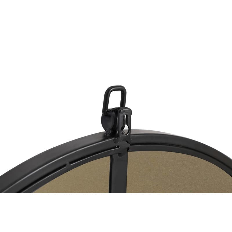Strick & Bolton Patti Metal 28-inch Round Mirror with Decorative Hook