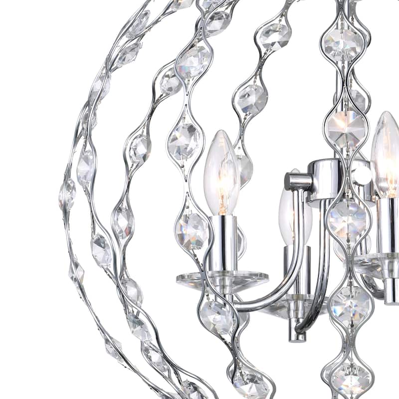 Esia 4 Light Chandelier With Chrome Finish