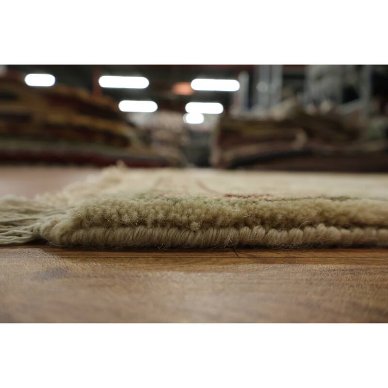 Hand Knotted Oriental 100% Wool Carpet Traditional All-Over Oranges & Rust Agra Area Rug - 6' 0'' X 3' 10''