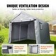 7x12 Ft Portable Storage Shelter Garage Shed | Waterproof UV Treated With Zipper Door