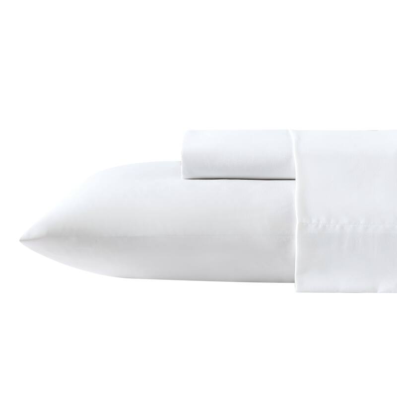 Nautica Fitted Sheet and Standard Pillowcase Sets - Full - Solid White