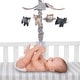 preview thumbnail 2 of 4, Lambs & Ivy Woodland Forest Gray/Tan Musical Baby Crib Mobile Soother Toy