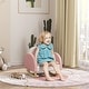 preview thumbnail 7 of 7, Kids Rocking Chair, Princess Crown Toddler Chair, Children's Armchair Rocker with Rainbow Backrest