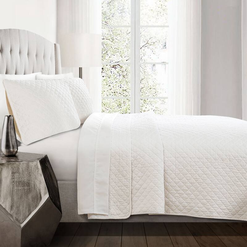 Copper Grove Balm Diamond Oversized Cotton 3-piece Quilt Set