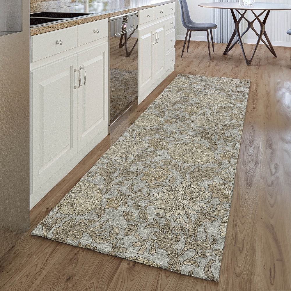 Premium Washable Super Soft Floral Mayfield Rug