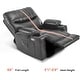 preview thumbnail 21 of 28, MCombo Faux Leather Power Recliner, Electric Swivel Glider Rocker Recliner for Nursery with USB Ports 7785