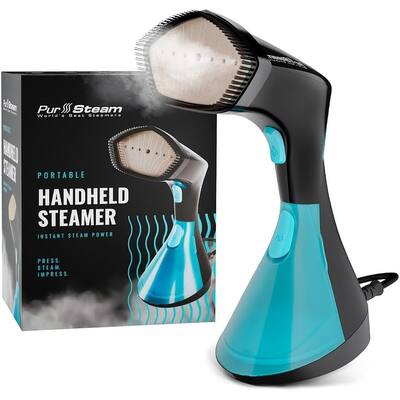 Pursteam Handheld Garment Steamer - Powerful Wrinkle Remover, 3 Steam Settings, Large Water Tank, Fast Heating for Home, Travel