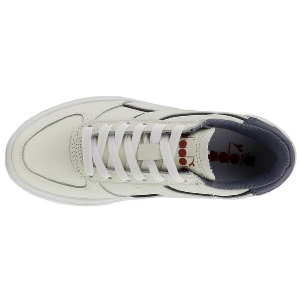 Shop Diadora Womens B Elite Leather Wide Casual Sneakers Shoes