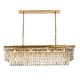 preview thumbnail 7 of 9, 12-Light Glam Fringe Crystal Chandelier for Dining Room Antique Gold