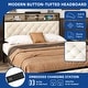 preview thumbnail 5 of 14, Modern King Upholstered Storage Bed With USB Power pad