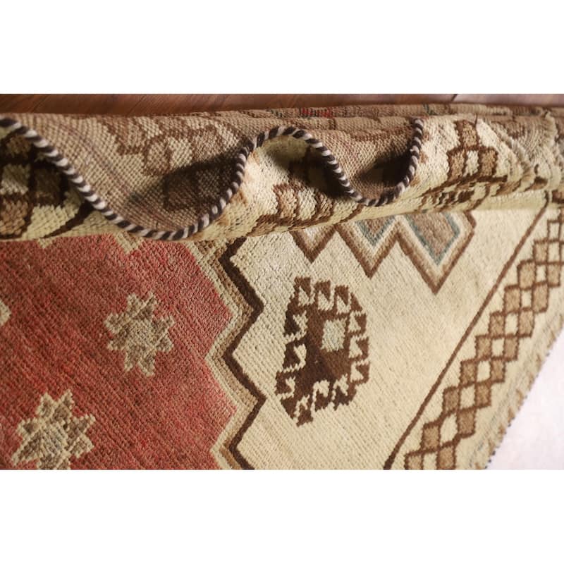 Tribal Gabbeh Persian Vintage Area Rug Hand-knotted Wool Carpet - 4'1"x 7'4"
