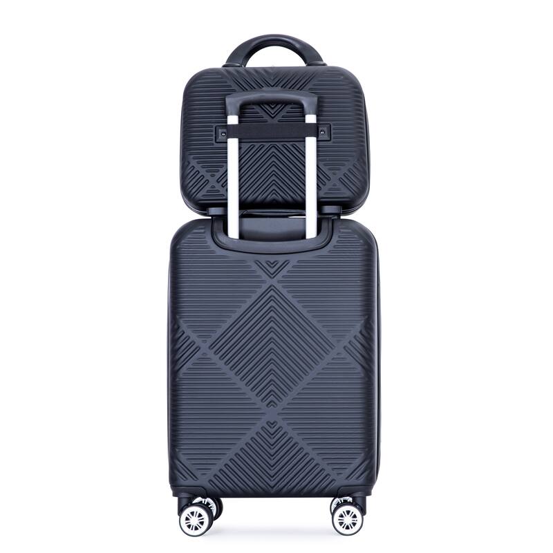 20/14" Spinner Wheels Luggage Sets 2 Piece Lightweight Suitcase Sets, Carry On Trunks Sets