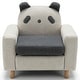 preview thumbnail 4 of 26, Gymax Kids Dinosaur/Panda/Chick Sofa Wooden Armrest Chair Couch w/ Beige + Grey - panda